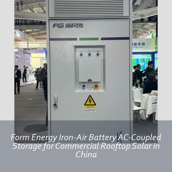 Form Energy Iron-Air Battery AC-Coupled Storage for Commercial Rooftop Solar in China